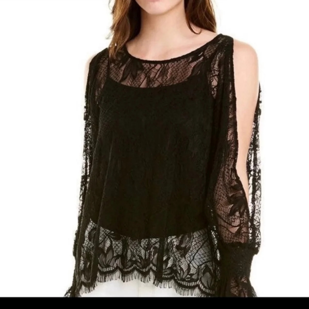 Johnny Was lace blouse